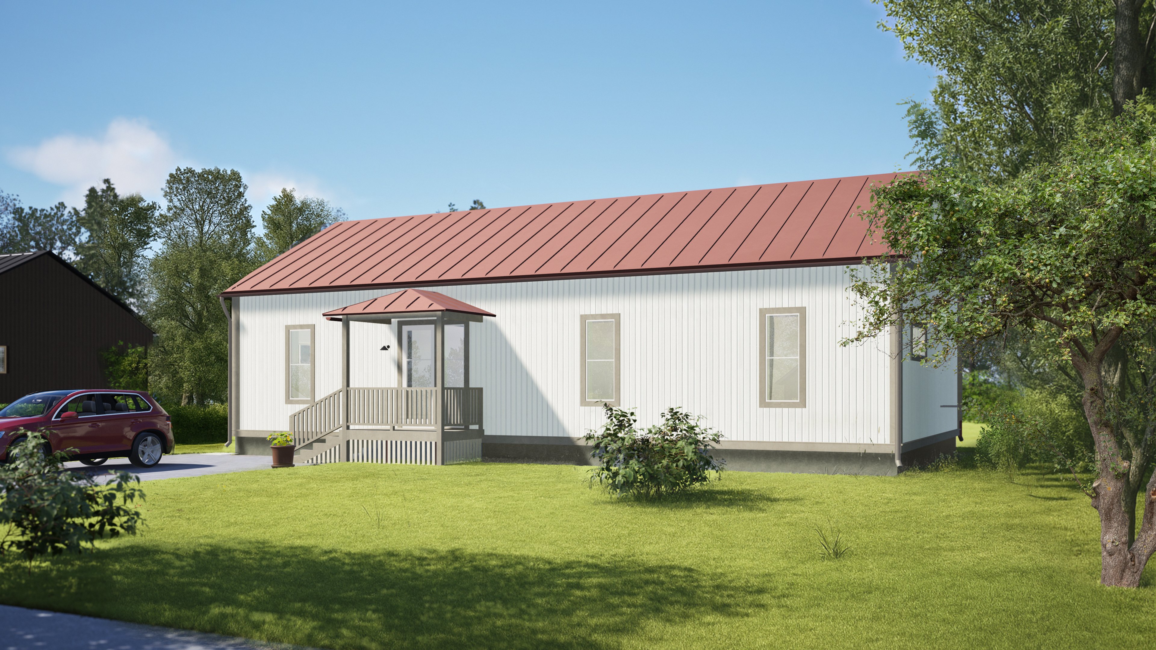 Aamurusko perinteinen katunäkymä